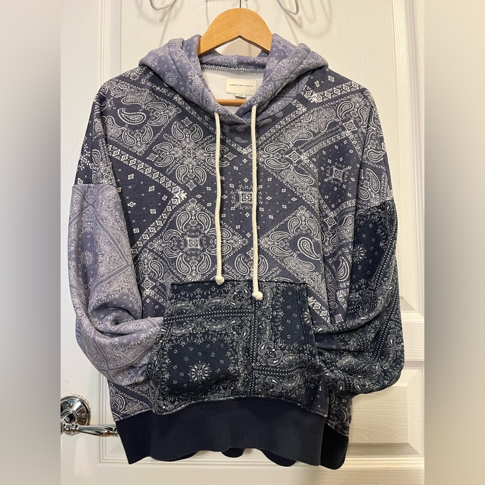 American Eagle Bandana Hoodie